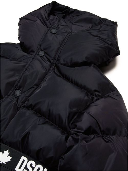 Piumino bambina nero Dsquared Kids | DQ2439D00BNDQ900